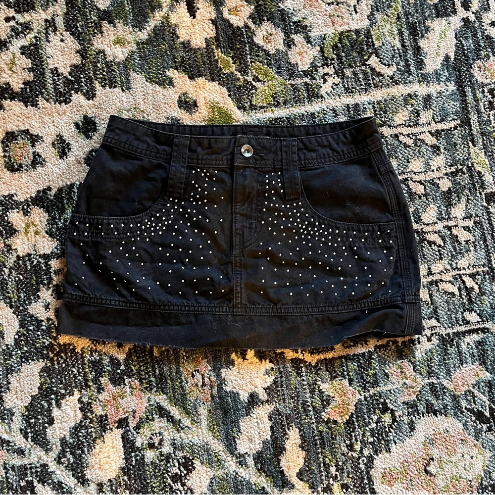Silence + Noise Dark Denim Skirt